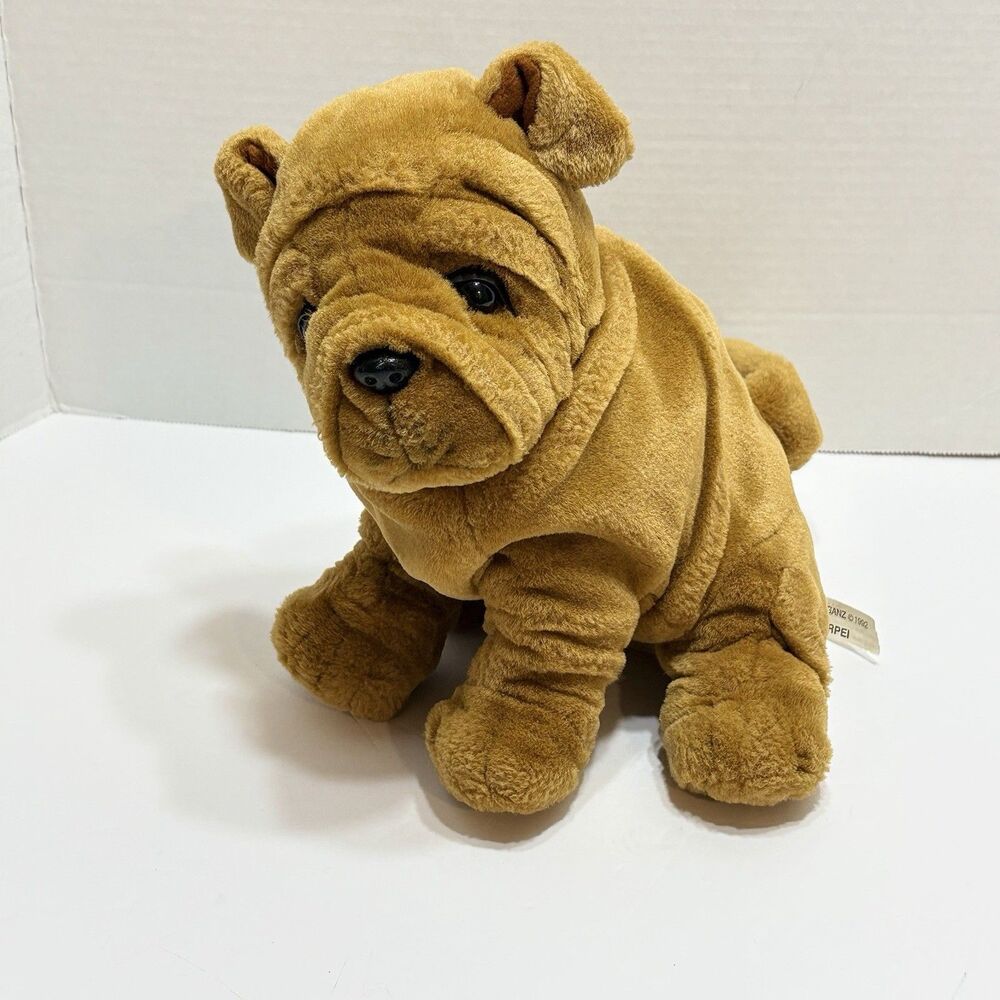 Vtg 1992 Ganz Shiri Sharpei Plush Dog Stuffed Animal Toy Collectible 10"